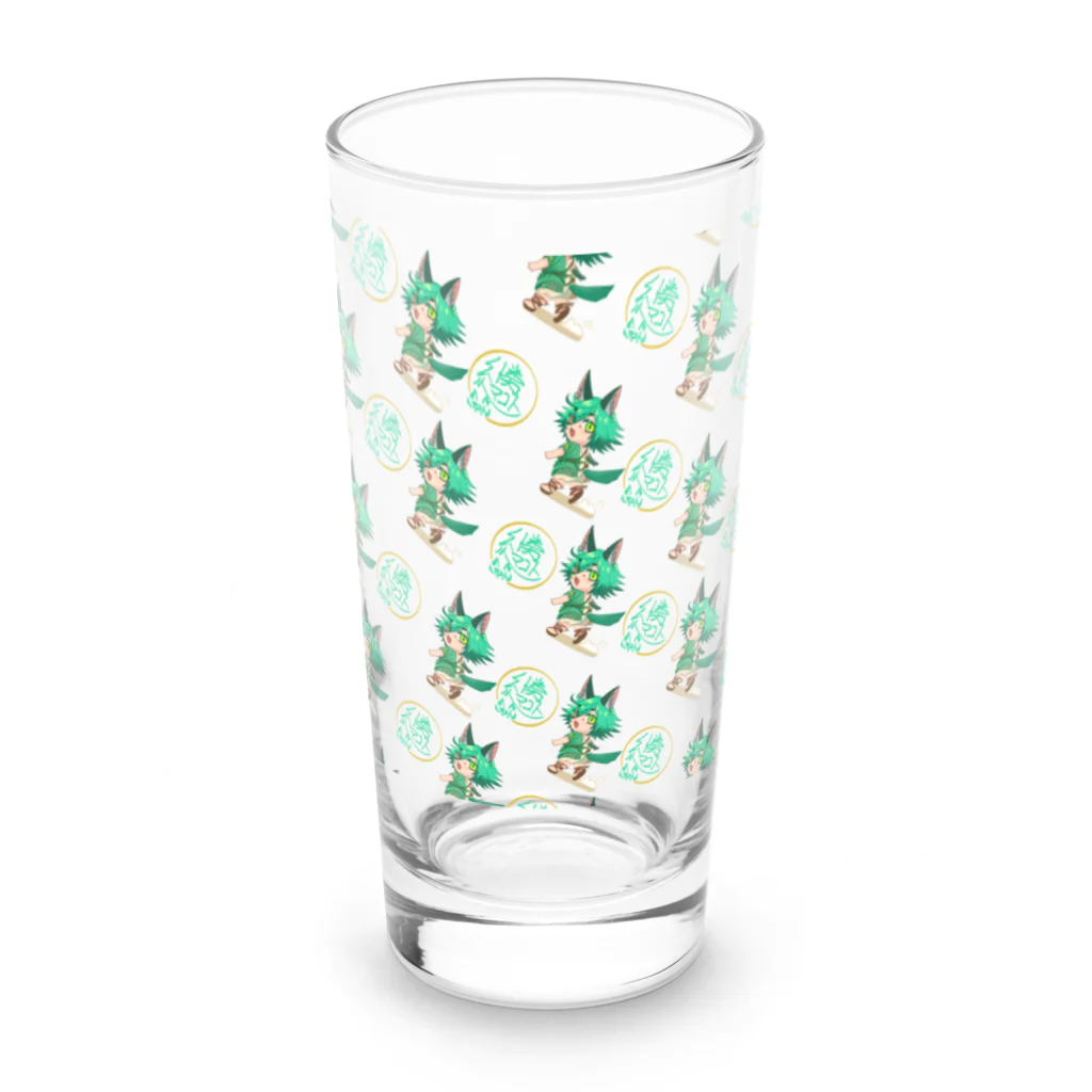 継内マコト☥𓃡☥の継内マコトとサインのやつ Long Sized Water Glass :front