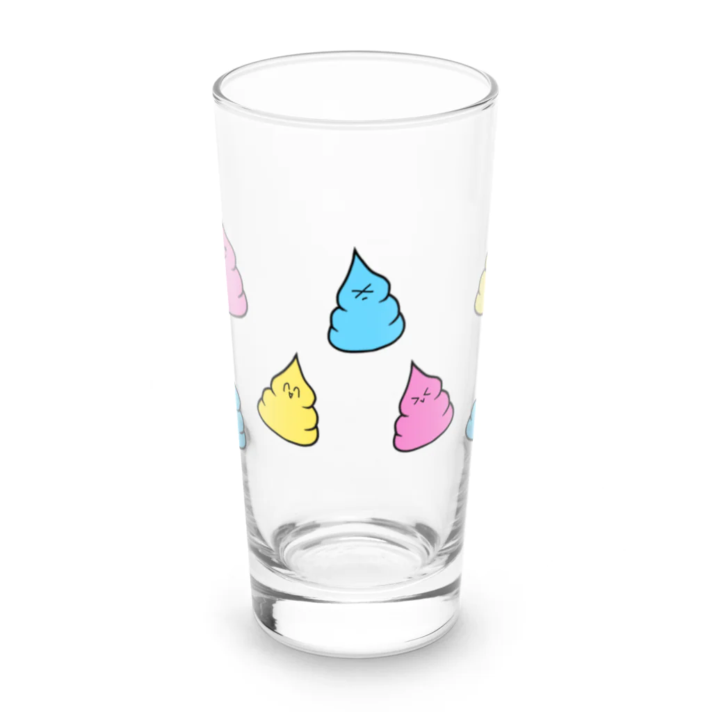 愛とうんちとサイダーとのうんこちゃんズ Long Sized Water Glass :front