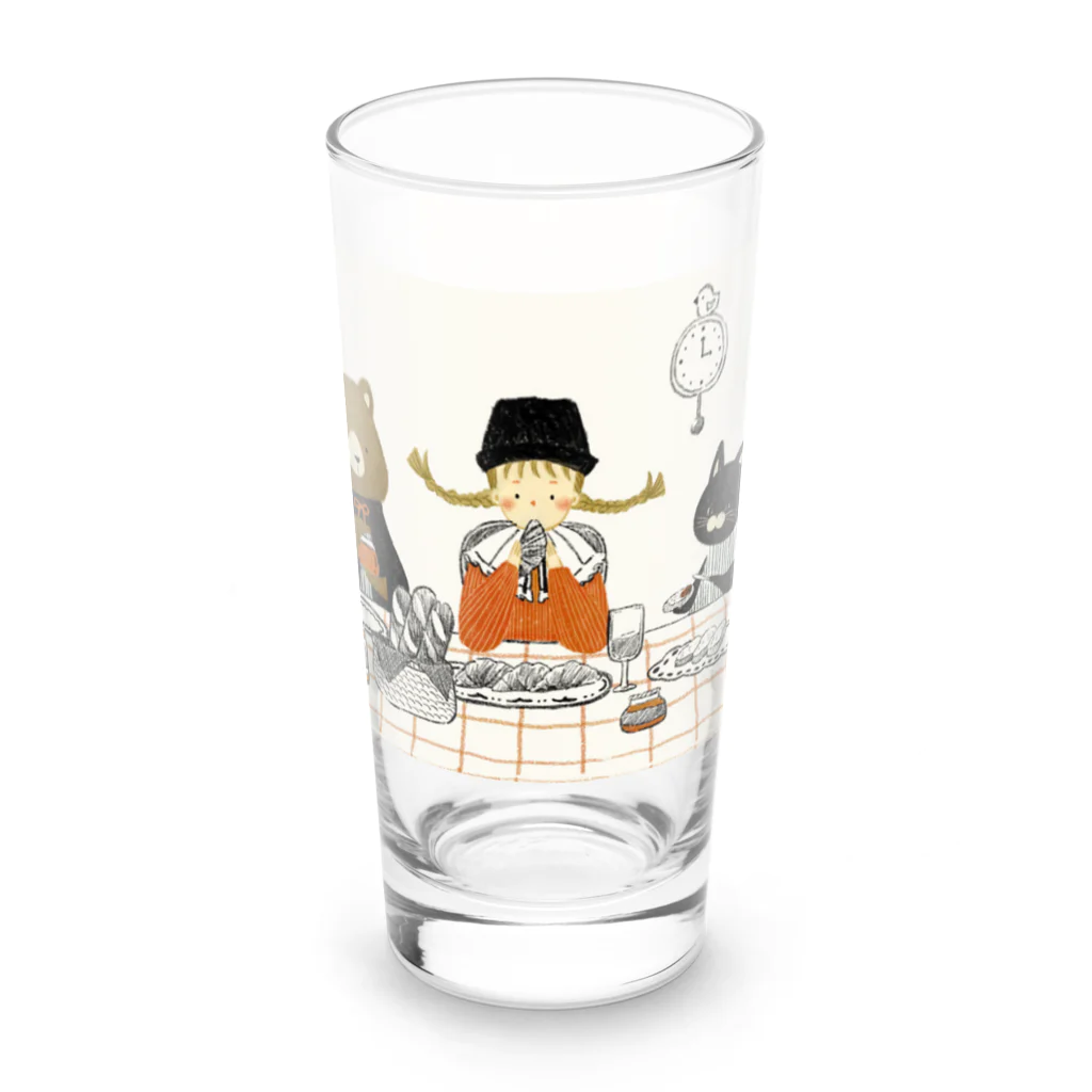 みさきのお気に入りのパンでティータイム Long Sized Water Glass :front