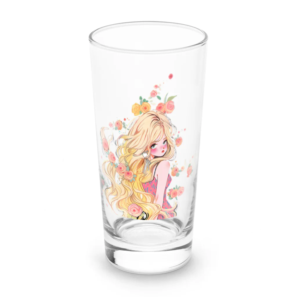 天道虫のウィムジカル ブルームズ Long Sized Water Glass :front