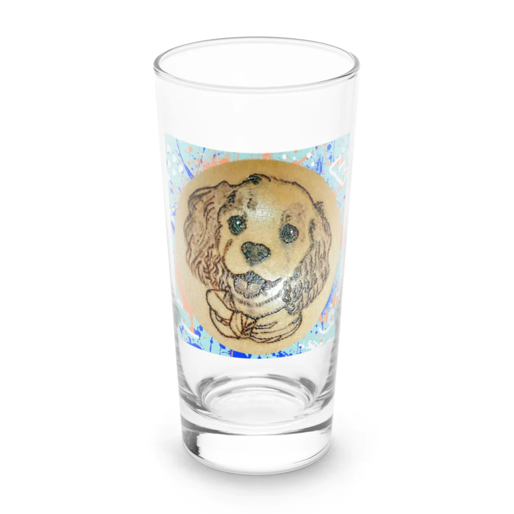 YURITAROORIGINLのAmerican Cocker Spaniel,わるそう坊主のコッカースパニエル Long Sized Water Glass :front