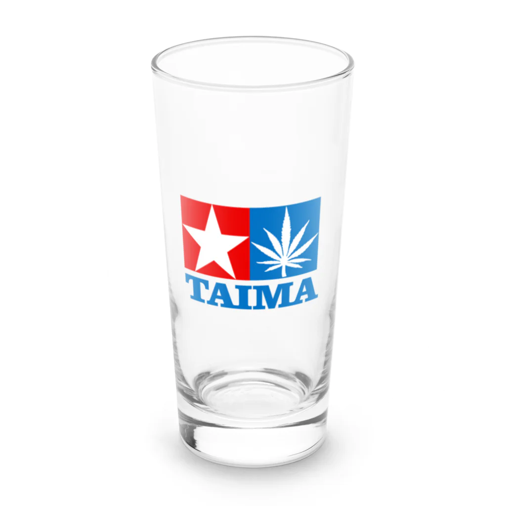 おもしろいTシャツ屋さんのTAIMA 大麻 大麻草 マリファナ cannabis marijuana Long Sized Water Glass :front