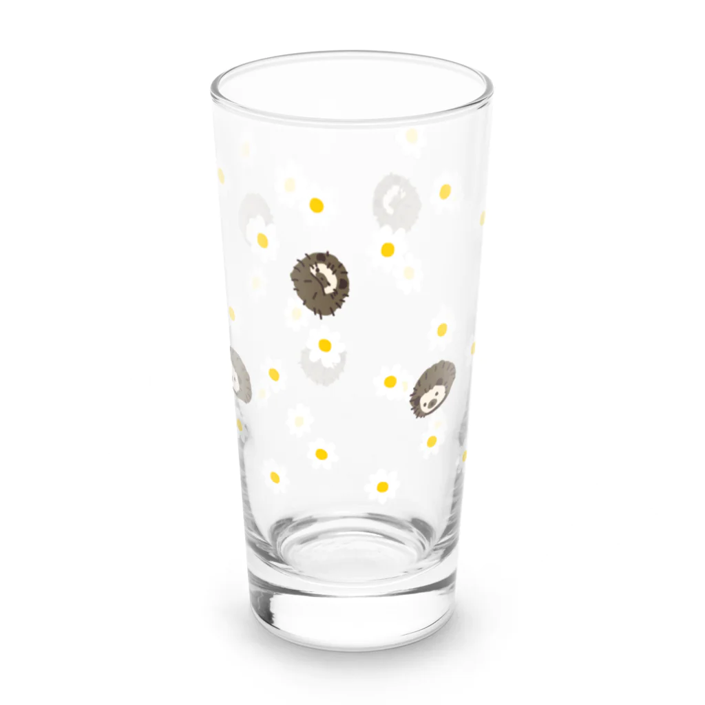 ぴょんのマーガレットとハリネズミのもーちゃん Long Sized Water Glass :front