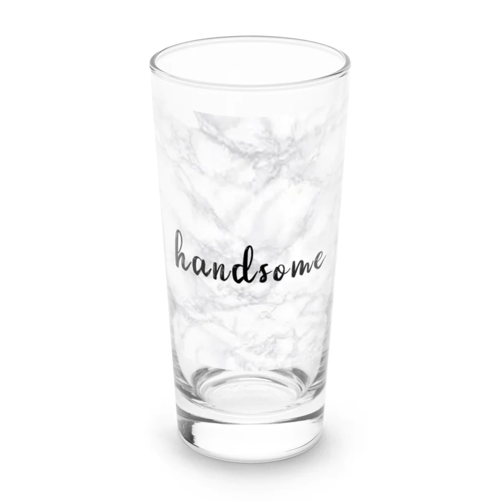 ここあまるの大理石柄 Long Sized Water Glass :front