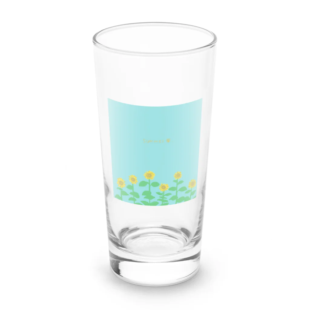 Manuとうみうしくんのヒマワリ Long Sized Water Glass :front