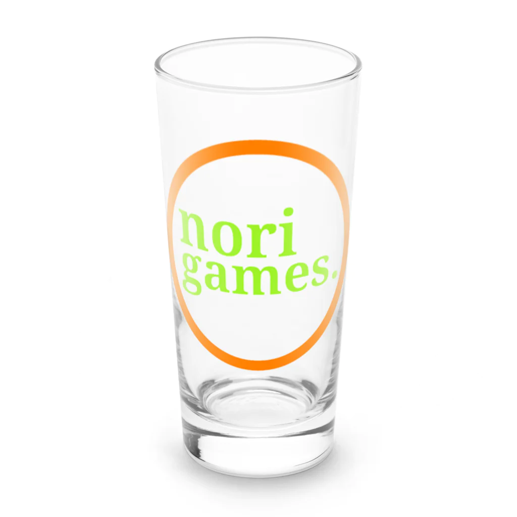 nori games.Shopのnori games. ロゴ オレンジグリーン Long Sized Water Glass :front