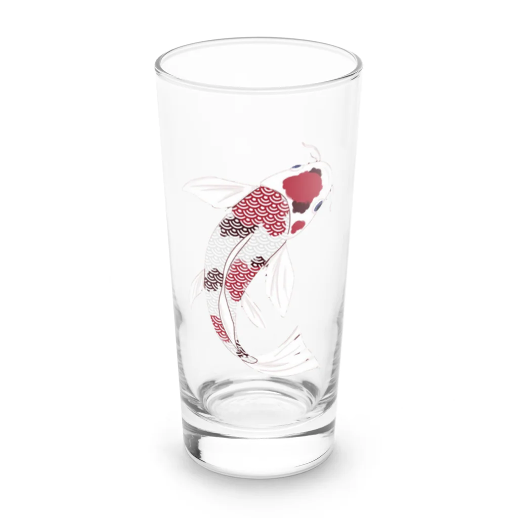 Musicatの錦鯉seigaiha Long Sized Water Glass :front