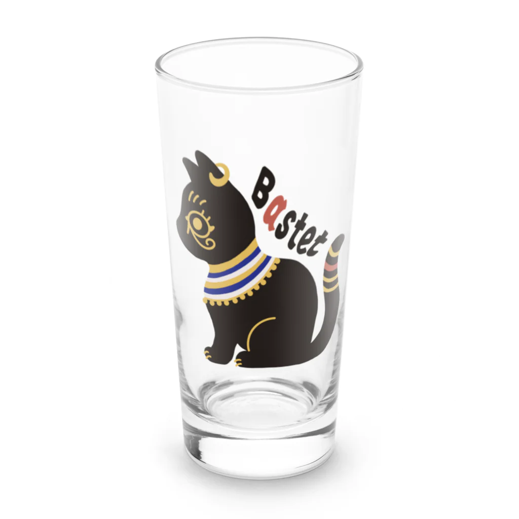 LAP CATs ＊hizaneko＊のバステト神（ベビちゃん仕様）文字凹バージョン Long Sized Water Glass :front