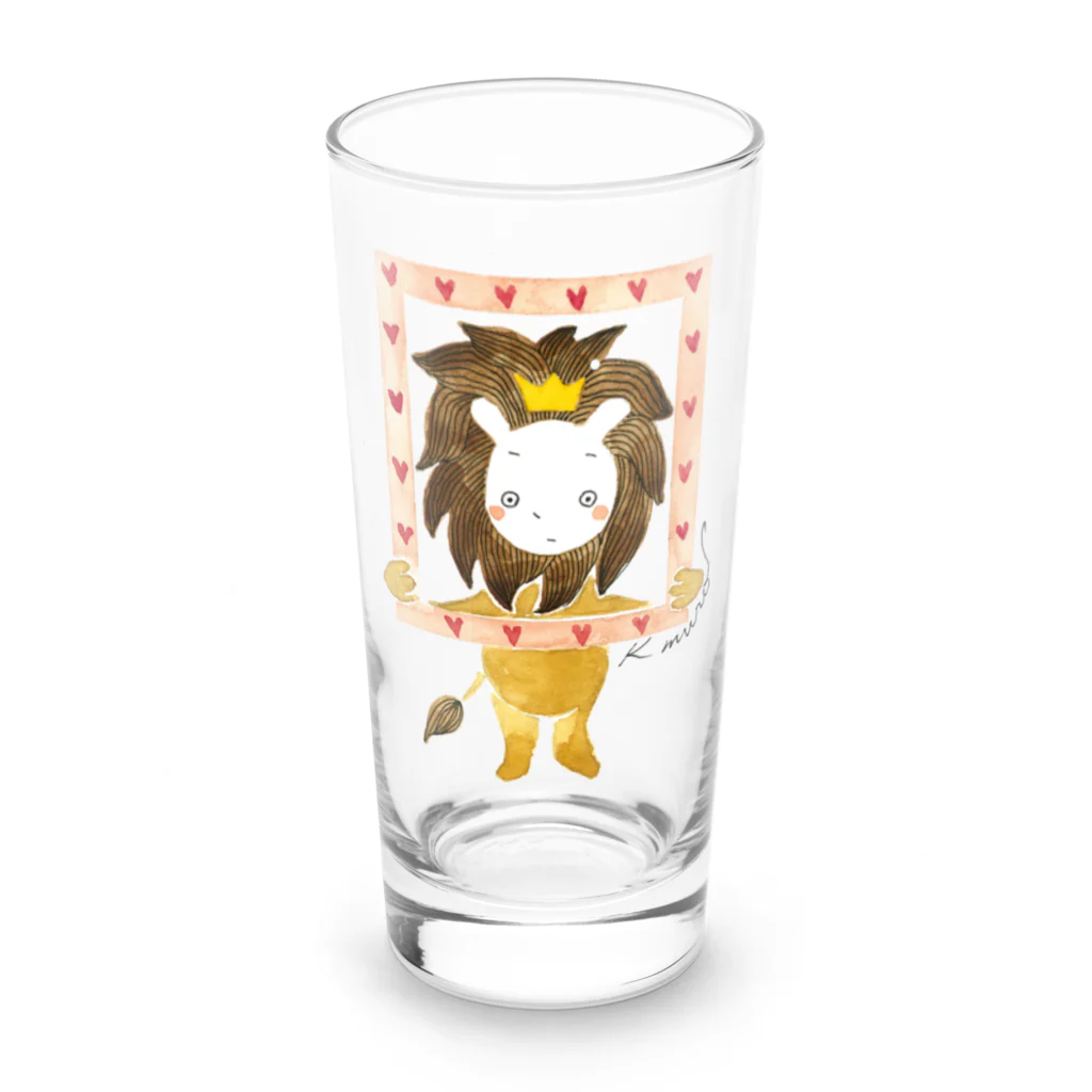 Kumiko_muro_illustration🐸のらいおんくん Long Sized Water Glass :front