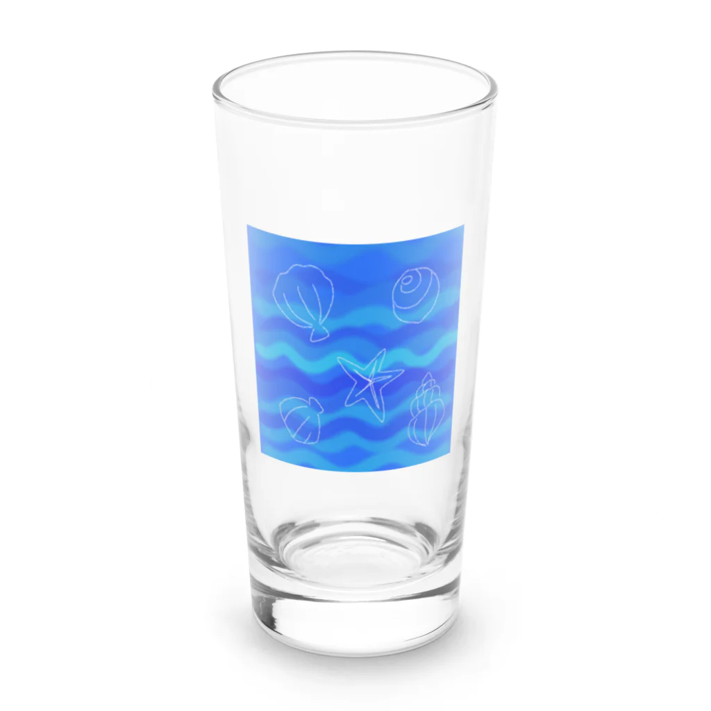 natane-Hの夏の海 Long Sized Water Glass :front