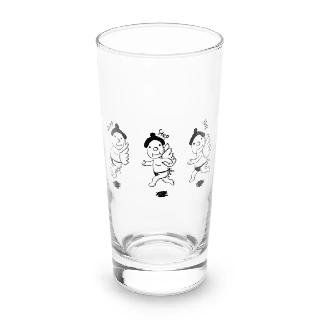 🐸Cha店（ちゃみせ）の関鳥Hop Step Jump Long Sized Water Glass :front