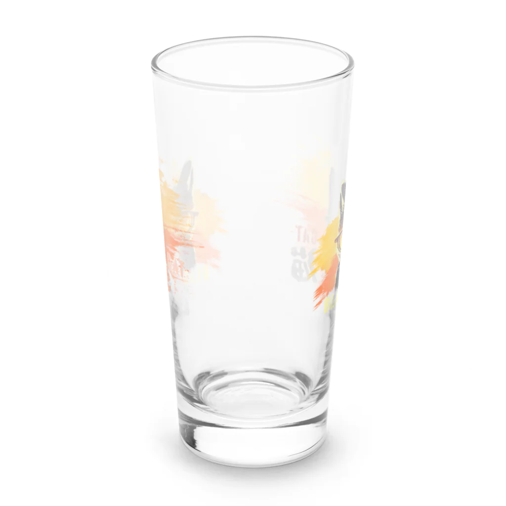 ArayashikI_Japanのサングラス黒猫【飲み物容器系】 Long Sized Water Glass :front