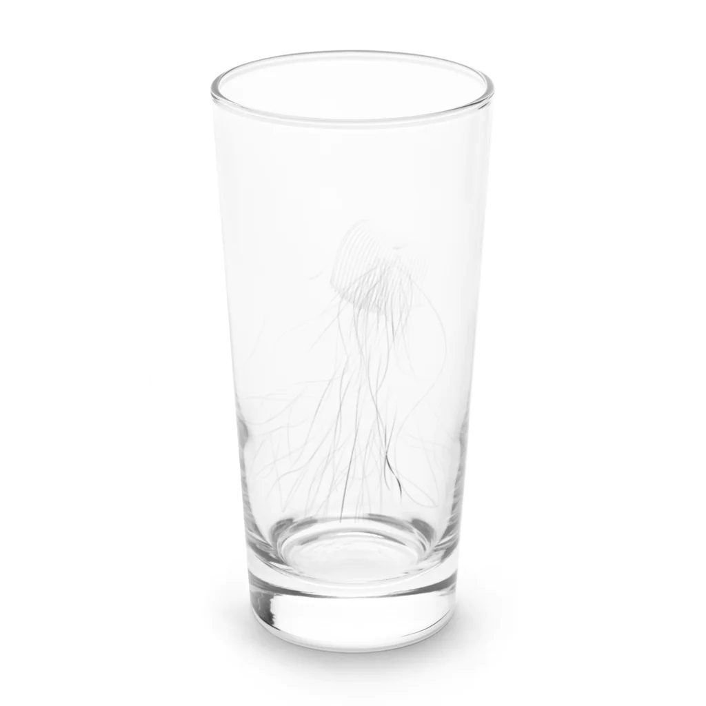 Dot .Dot.のLineArt#002　 JellyFish2 Long Sized Water Glass :front