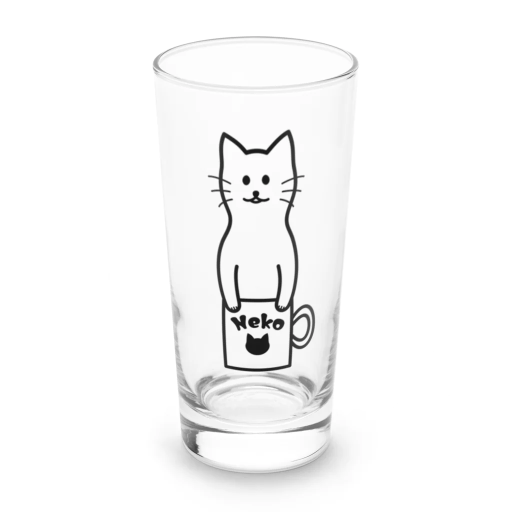 TGTの【猫コップ】 Long Sized Water Glass :front