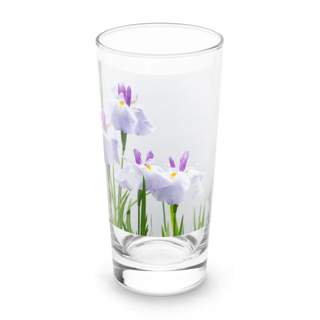 akane_art（茜音工房）の癒しの風景（花菖蒲） Long Sized Water Glass :front