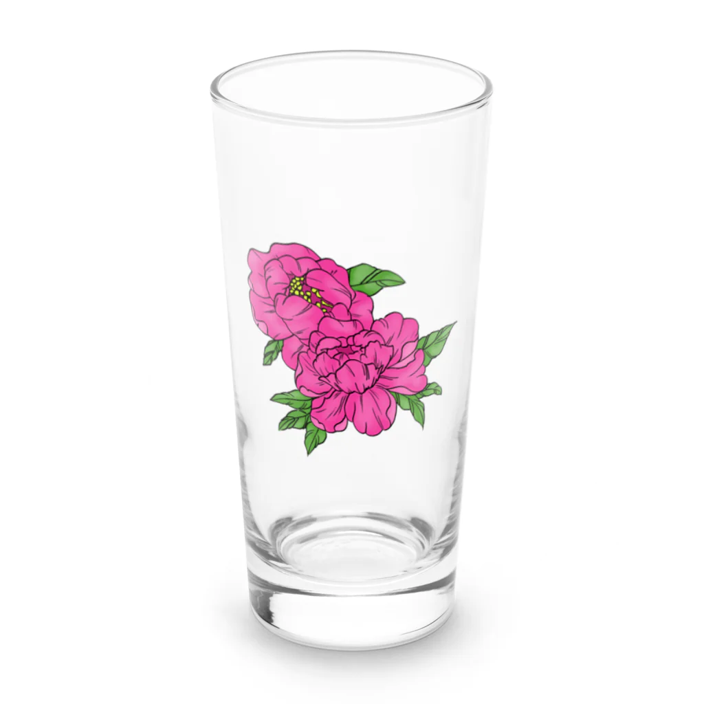 YASUPLANTS&AQUAの牡丹 Long Sized Water Glass :front