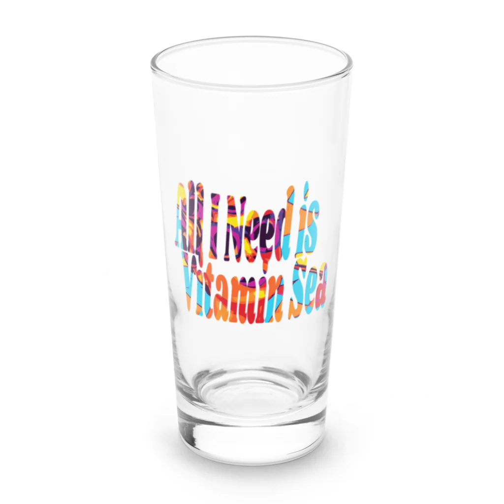 ぷんすこ(♂)のAll I Need is Vitamin Sea Long Sized Water Glass :front