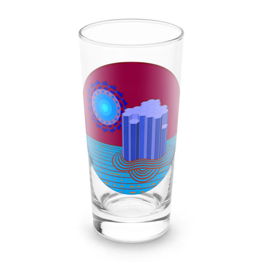 LalaHangeulの柱状節理(夜) Long Sized Water Glass :front