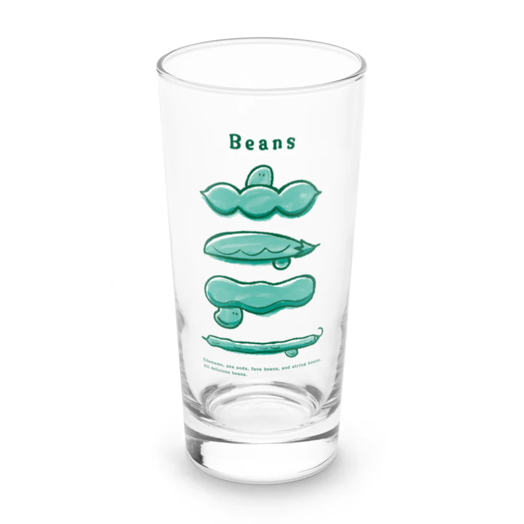 Aランチサラダ付SHOPの夏のbeansさん2 Long Sized Water Glass :front