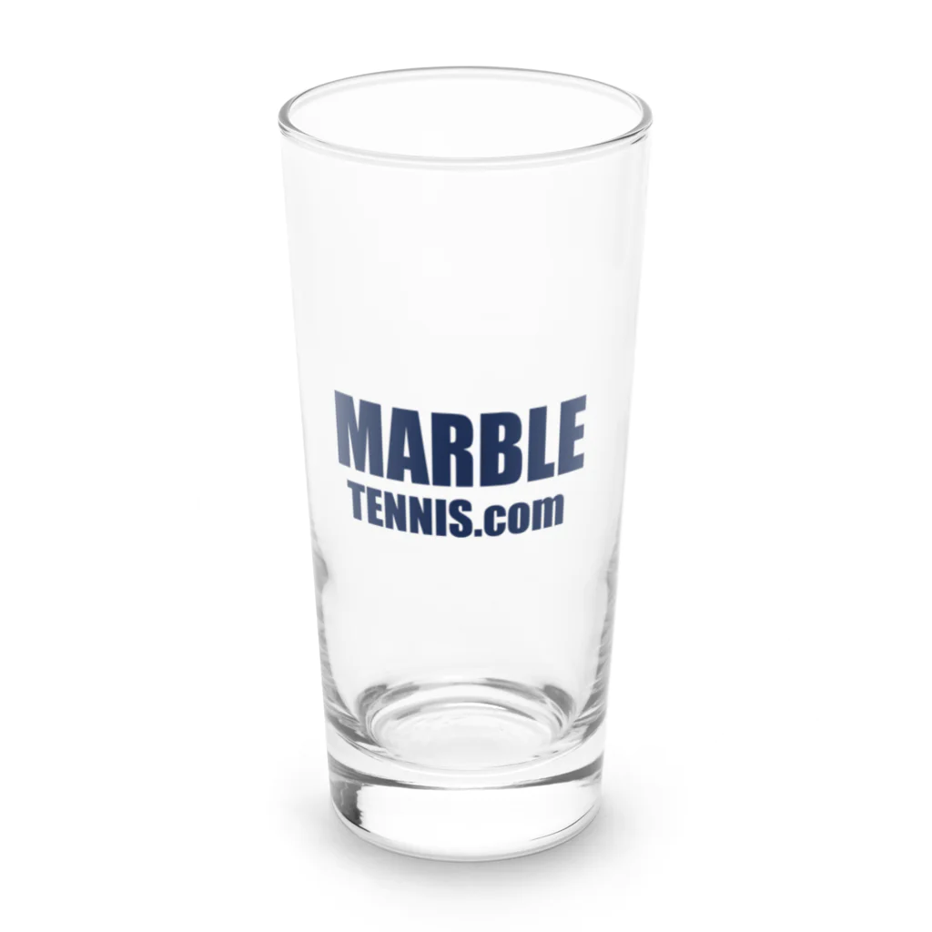 MABLE-TENNIS.comのMARBLE TENNIS.com (Navy logo） ロンググラス前面