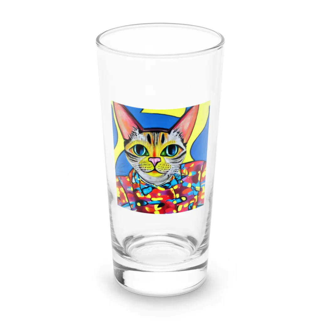 miehayashi1984のファンキーcat Long Sized Water Glass :front