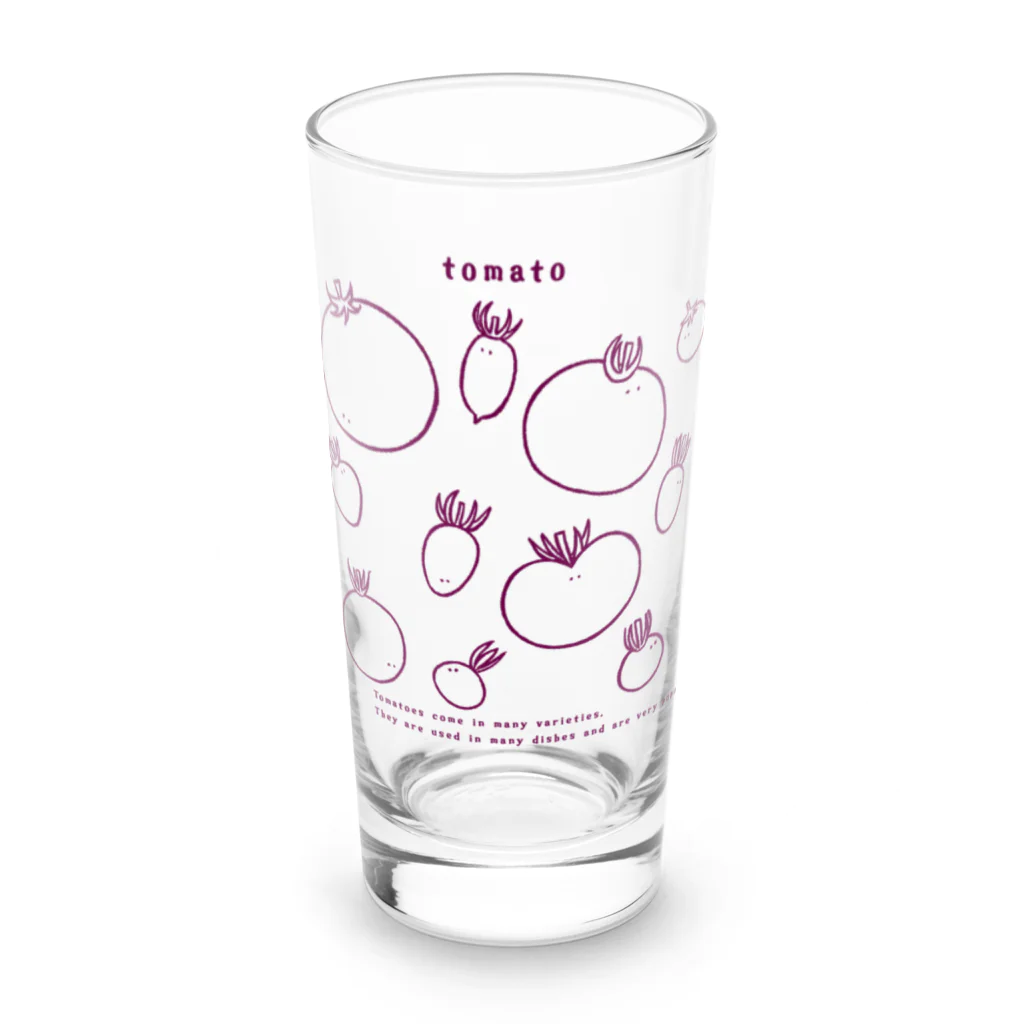 Aランチサラダ付SHOPの夏のtomatoさん1 Long Sized Water Glass :front