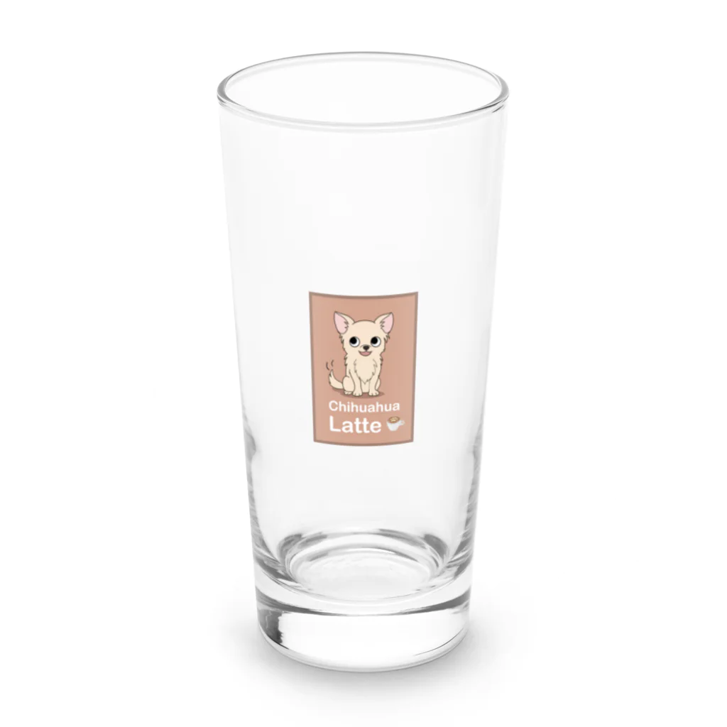 Bordercollie StreetのCh-Latte-1 Long Sized Water Glass :front