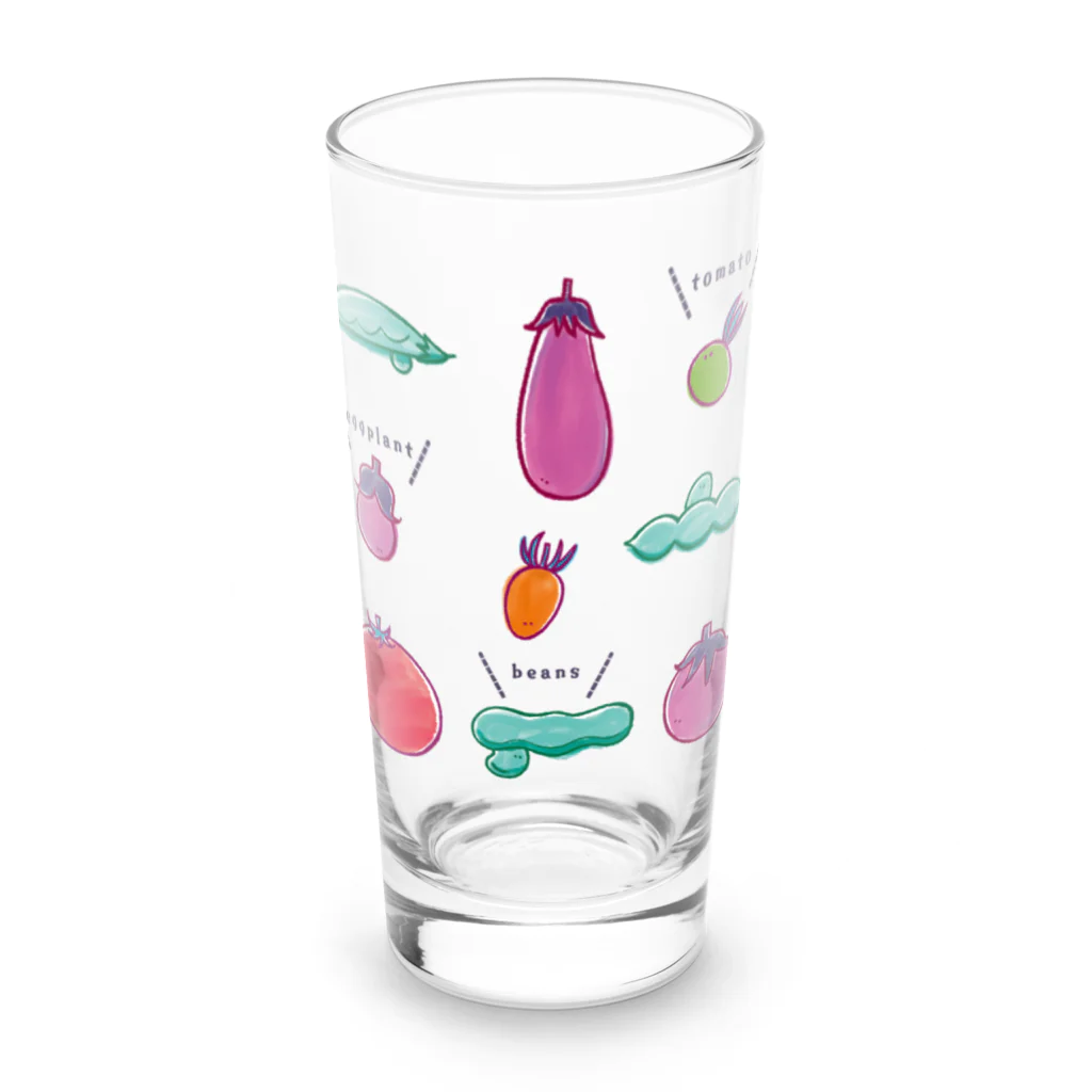 Aランチサラダ付SHOPの夏野菜たち Long Sized Water Glass :front