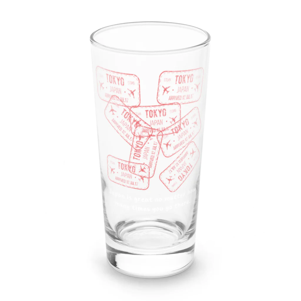 Sky00の日本行きパスポートくん Long Sized Water Glass :front