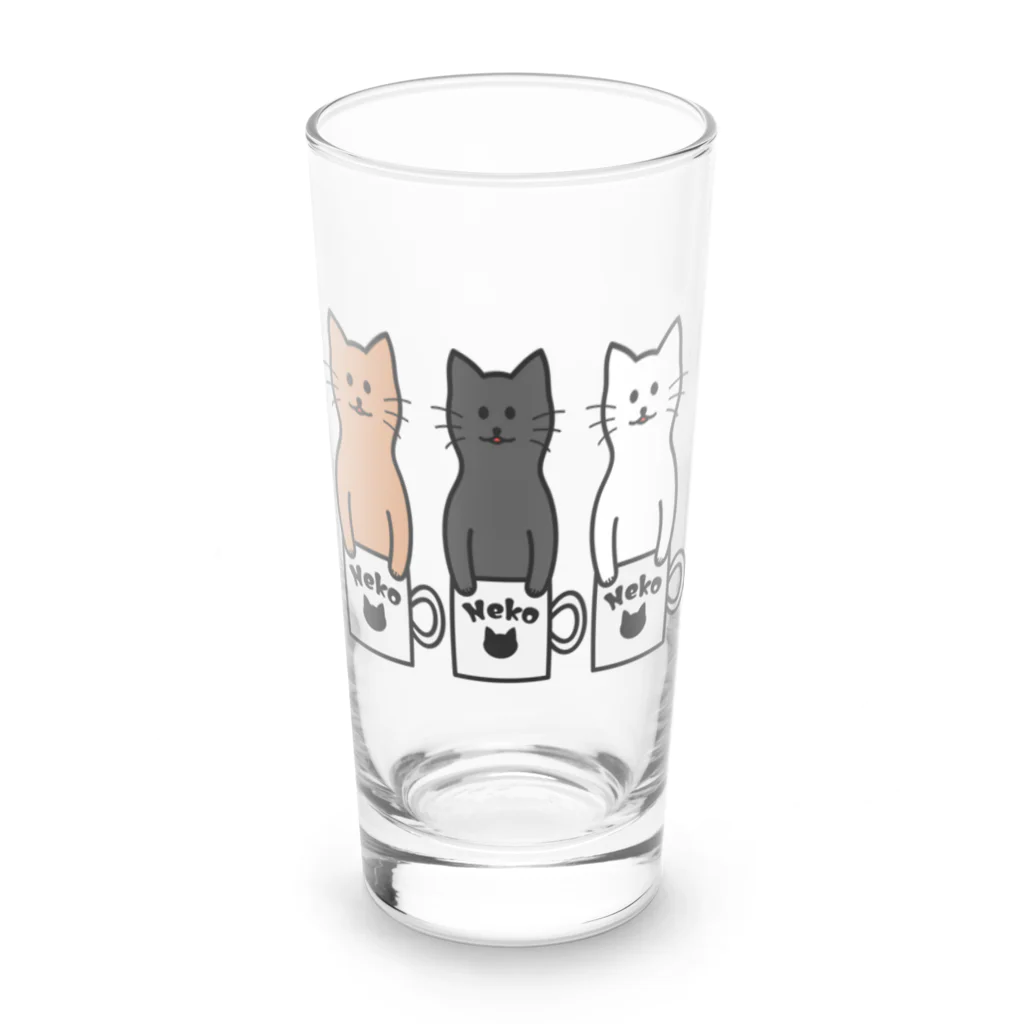 TGTの【猫コップ】 Long Sized Water Glass :front