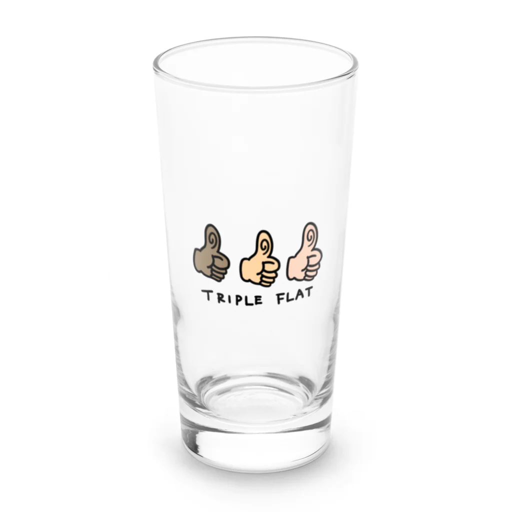 ♭♭♭(トリプルフラット)のグッド Long Sized Water Glass :front