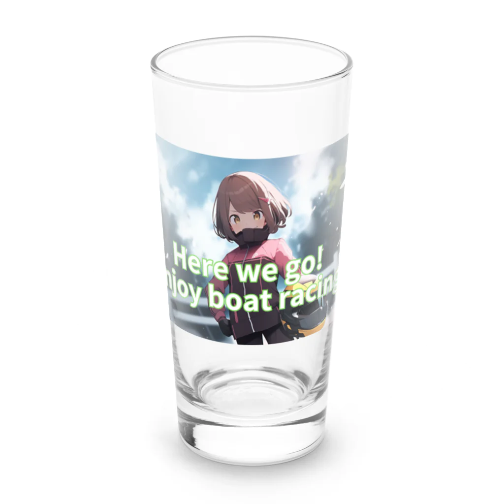 競艇デザイングッズ専門”BOATRACE SHOP”のもうすぐ優勝戦！ Long Sized Water Glass :front