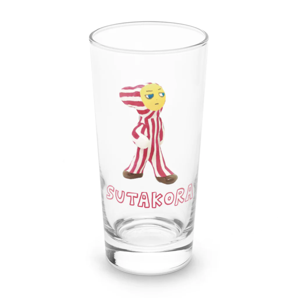 すみおのSUZURI屋さんのスタコラ Long Sized Water Glass :front