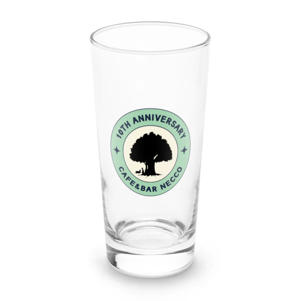 bar-necco online goods shopの10周年記念デザイン Long Sized Water Glass :front