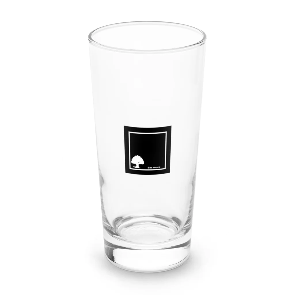bar-necco online goods shopのスクエア・モノロゴ Long Sized Water Glass :front
