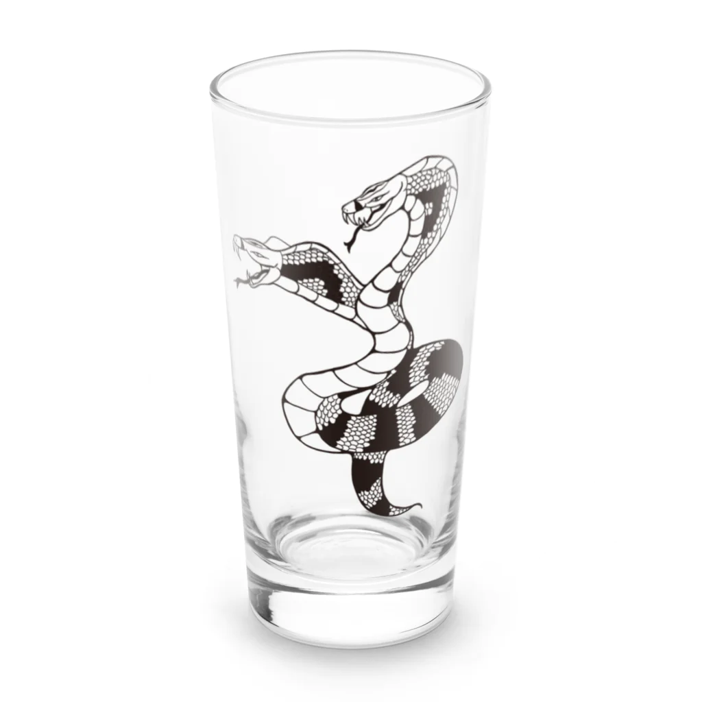 宇宙キャンプの#双頭のコブラ Long Sized Water Glass :front