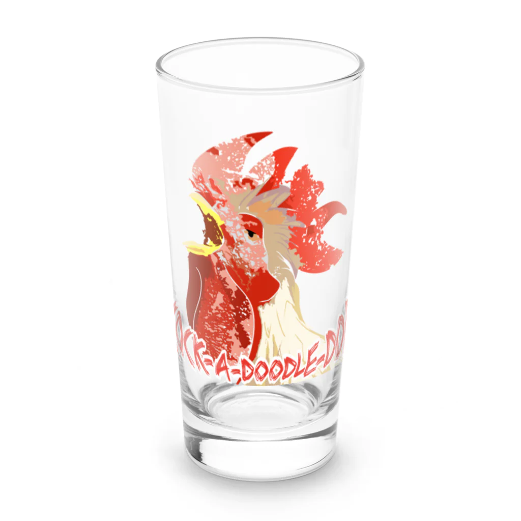ko-jのcock-a-doodle-doo Long Sized Water Glass :front