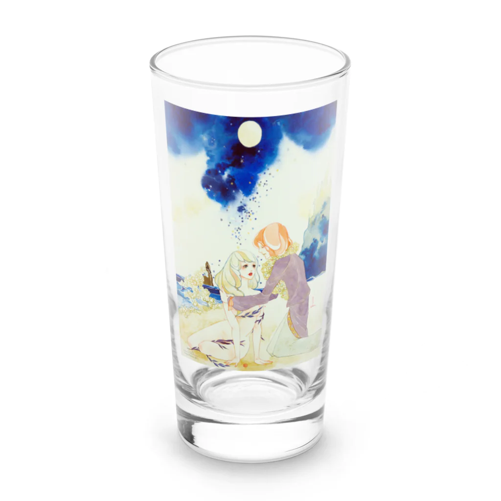 水彩少女の[出逢浜](deaigahama) 人魚姫と王子の再会 Long Sized Water Glass :front