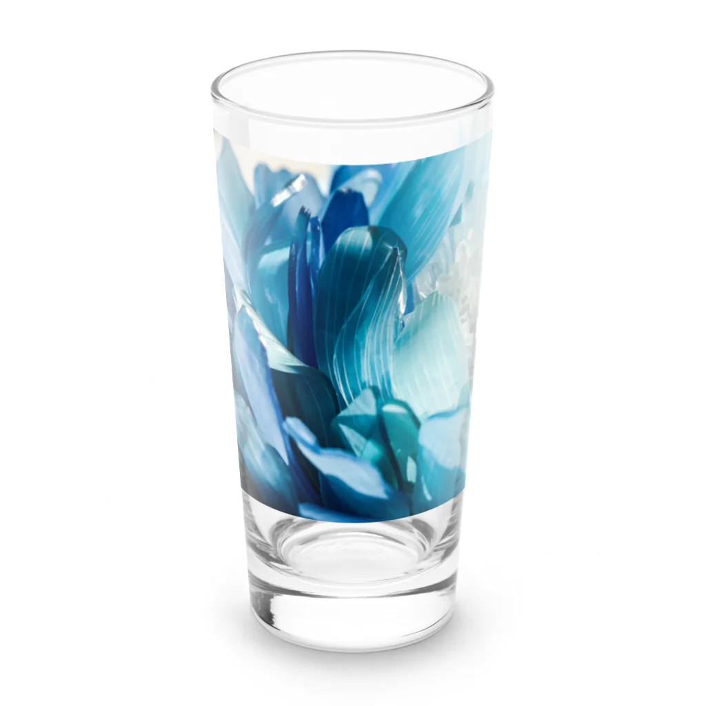 しばさおり jasmine mascotの青い花 ロンググラス前面