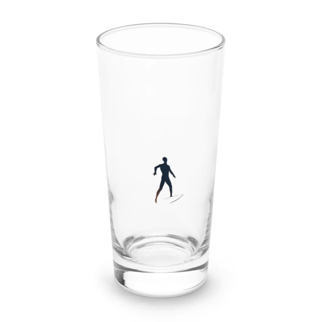 REN723のワンポイントサーファー Long Sized Water Glass :front