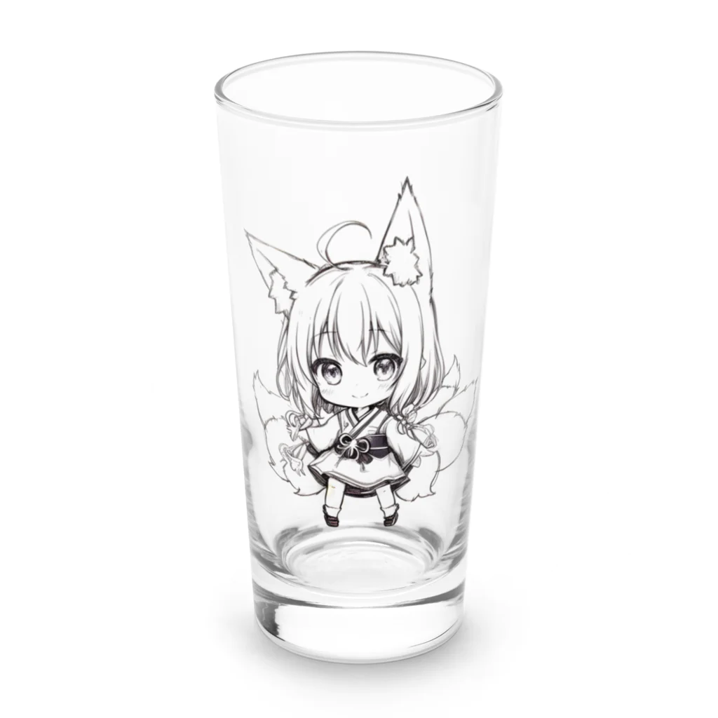 KAZAHANAのきつねっ娘ふぅちゃん - 習作編 - Long Sized Water Glass :front