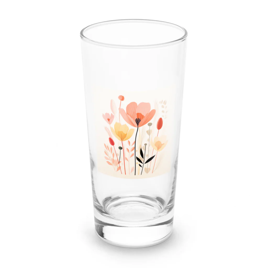 hobby58 SHOPのflower No,3 Long Sized Water Glass :front