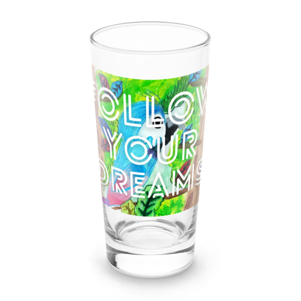 GASCA ★ FOLLOW YOUR DREAMS ★ ==SUPPORT THE YOUNG TALENTS==の【鳥】GASCA Winner Series Long Sized Water Glass :front