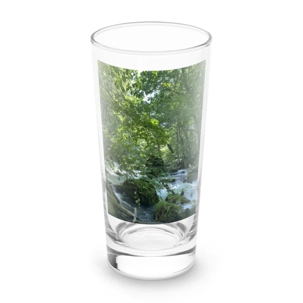 chan kumiの和柄　パワースポット滝 Long Sized Water Glass :front