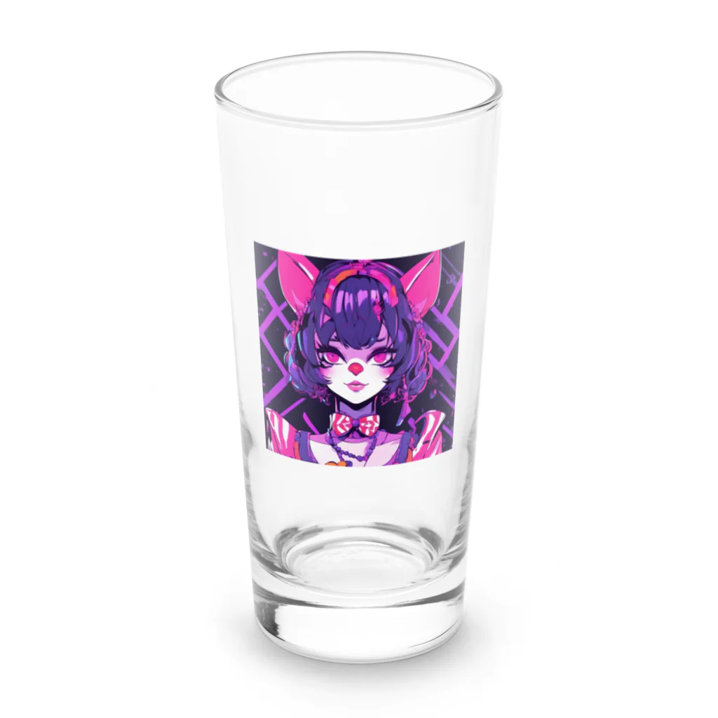 パンクビビッド•ピエロ団のパンクビビッド・ピエロキャットレディ Long Sized Water Glass :front