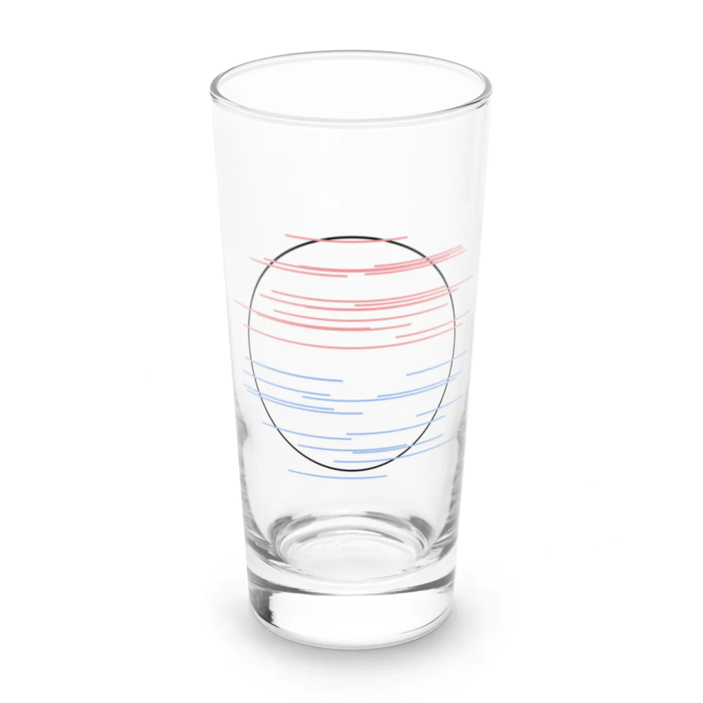 概念の概念-夕陽と海- Long Sized Water Glass :front