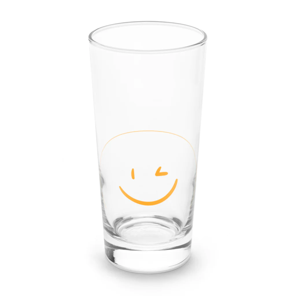 Byshoの癒やしウィンク✨ Long Sized Water Glass :front