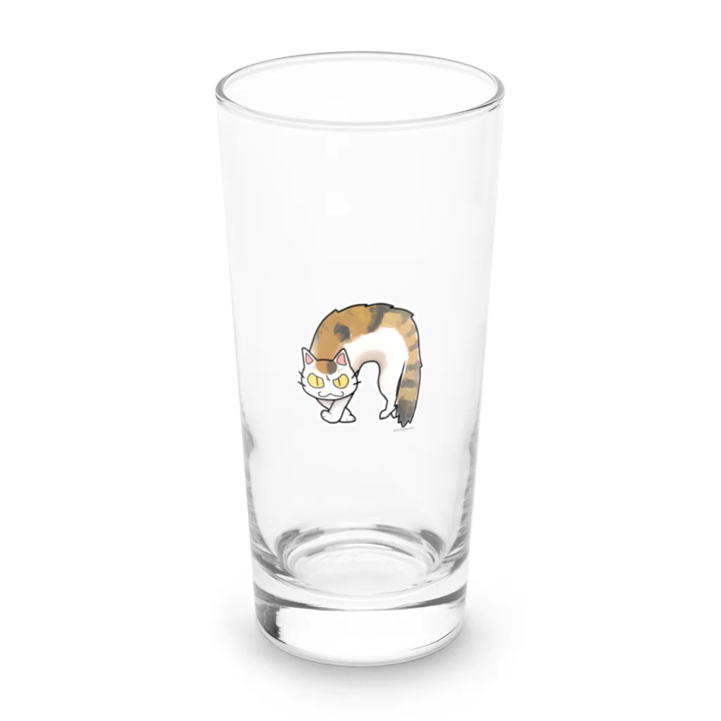 はねぞらあいりのふしゃ猫ミケシリーズ Long Sized Water Glass :front