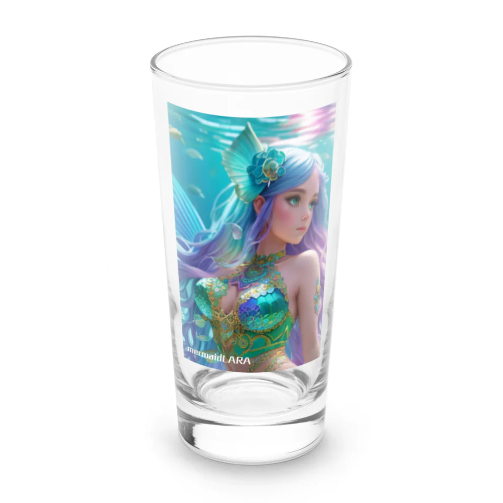 💖宇宙整体♪🌈♪こころからだチャンネル♪💖の mermaid  LARA Long Sized Water Glass :front