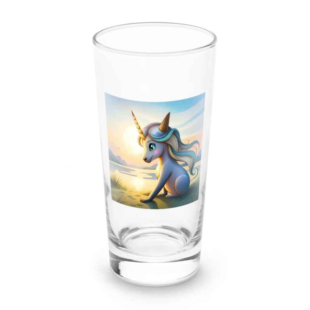 アリスの宝箱の可愛いユニコーン Long Sized Water Glass :front